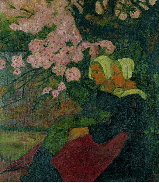 Paul Serusier Two Breton Women under an Apple Tree in Flower china oil painting image
